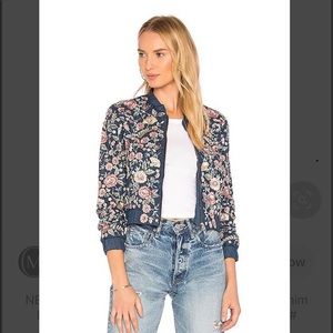 Needle & Thread Embroidered Bomber Jacket